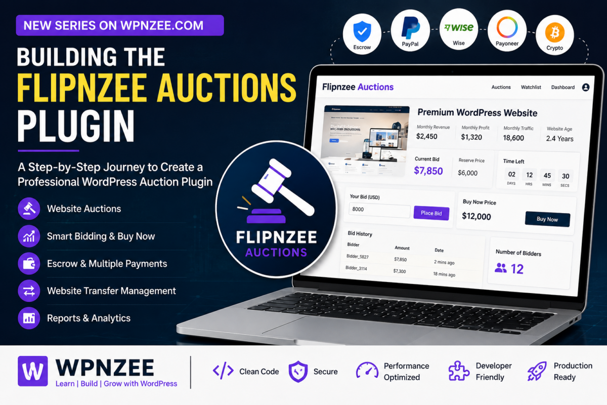 flipnzee auction plugin