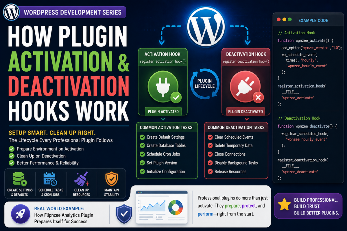 plugin activation and deactivation