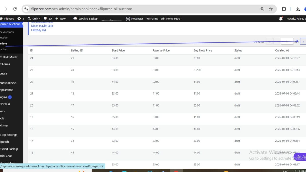 adding pagination