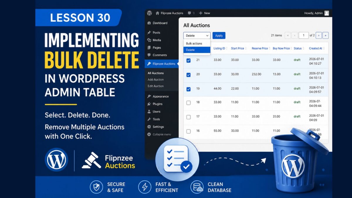 Bulk Delete Functionality