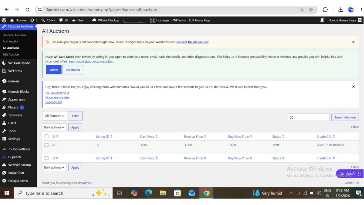 Fully Functional Status Filter