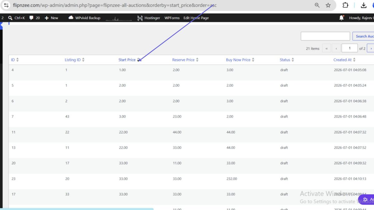 adding sortable columns